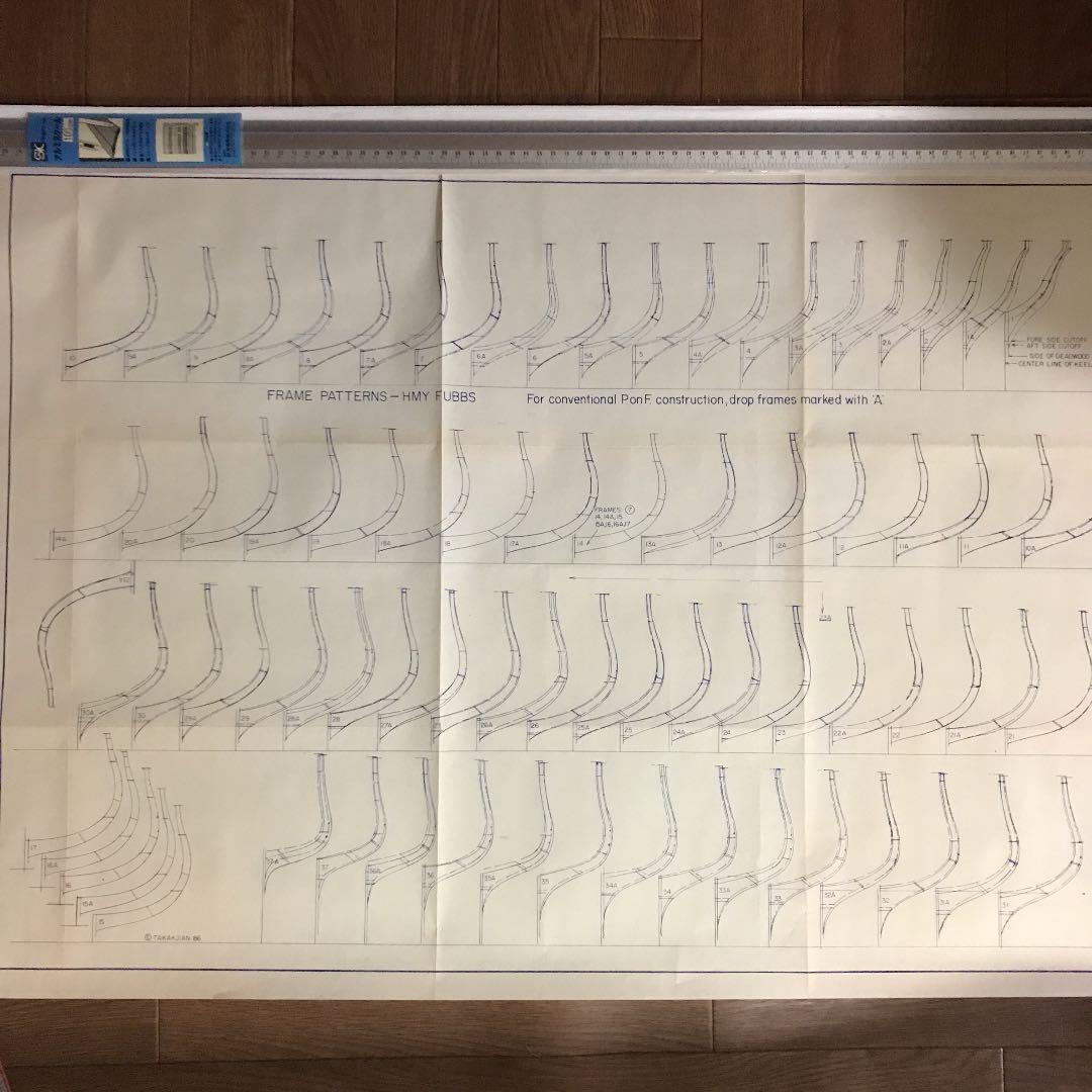 帆船 The  Yacht Fubbs 参考洋書2冊&図面4枚セット