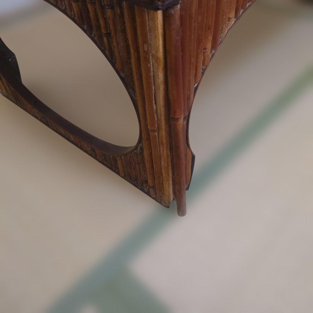 竹を貼った座卓