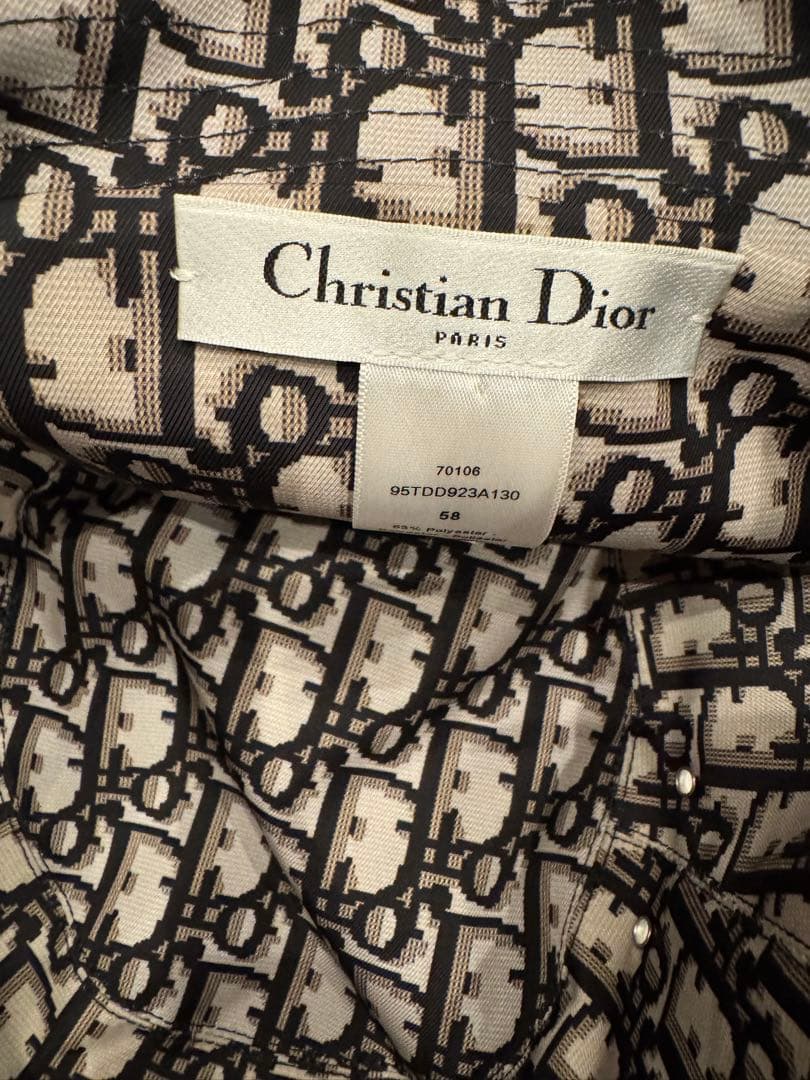 Christian Dior バケットハット 58 ディオール　ブラック