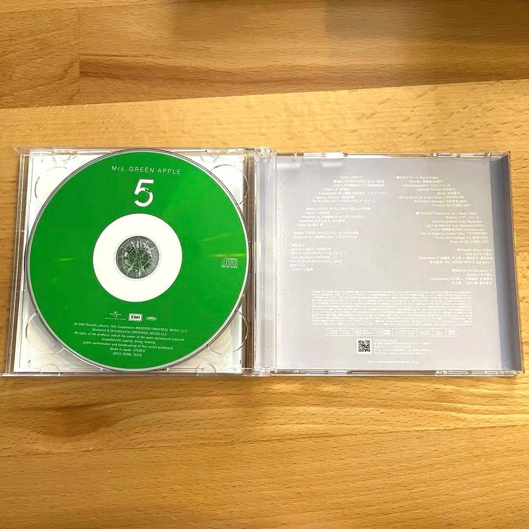 Mrs. GREEN APPLE 5 5 CD • DVDセット