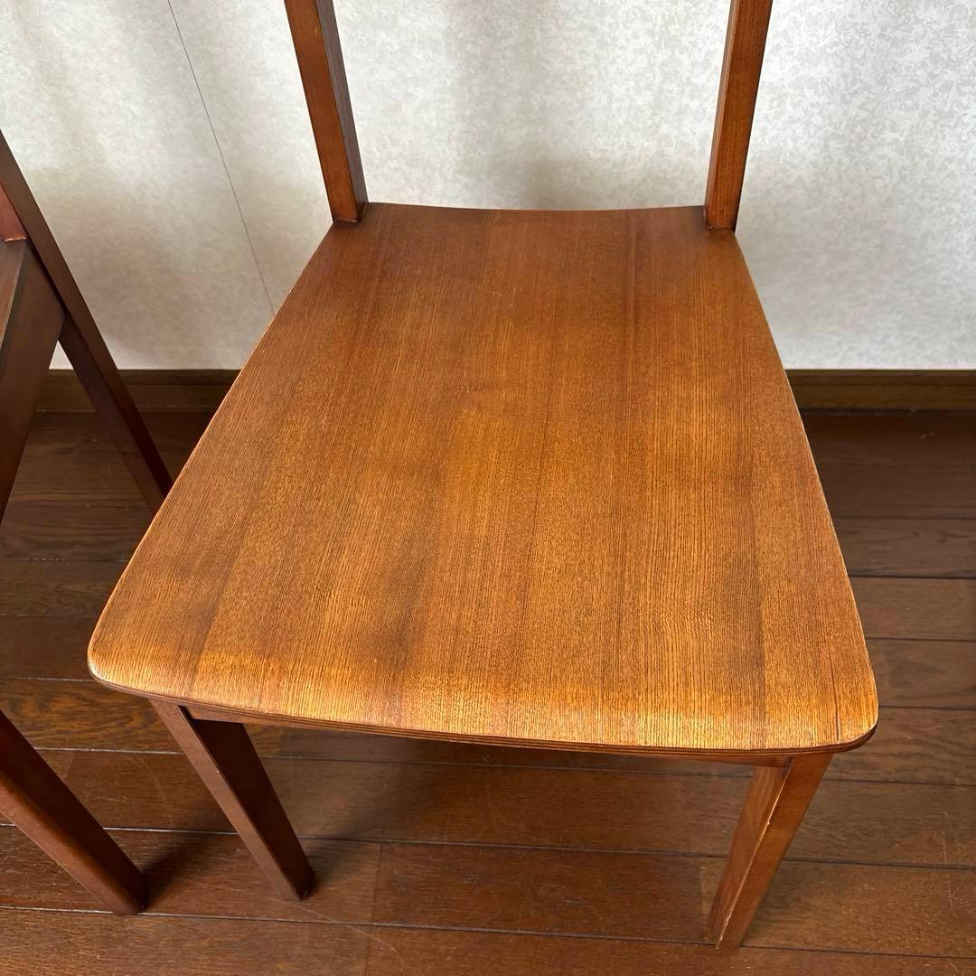 【良品】NOCE ダイニングチェア ベントウッド アンティーク調 2脚セット ①