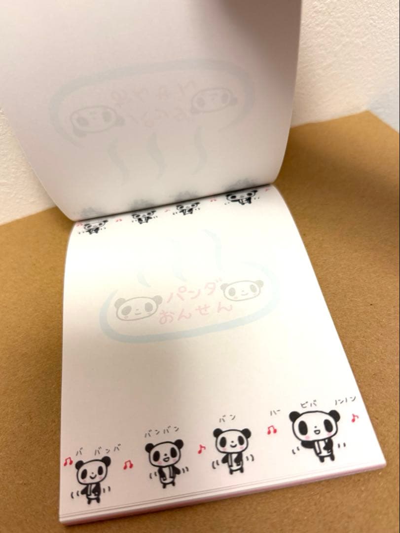 平成レトロ　メモ帳　3冊セット　パンダ　ファンシー