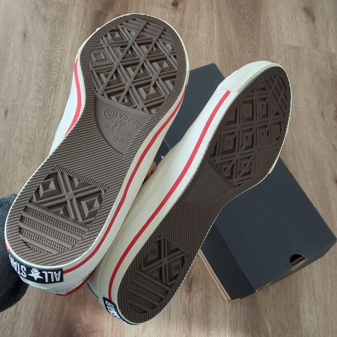 ジロー様　ALL STAR ホワイト/レッド スニーカー ベルクロ　27cm