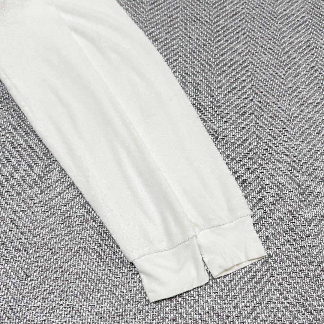 美品 ヒステリックグラマー KISS パイル地 ロンT ホワイト XS