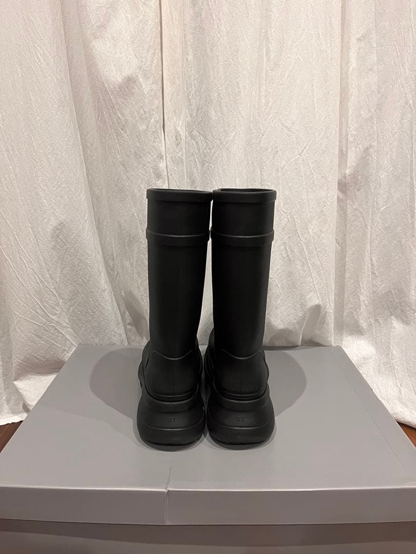 【美品】BALENCIAGA crocs boots 41 BLACK