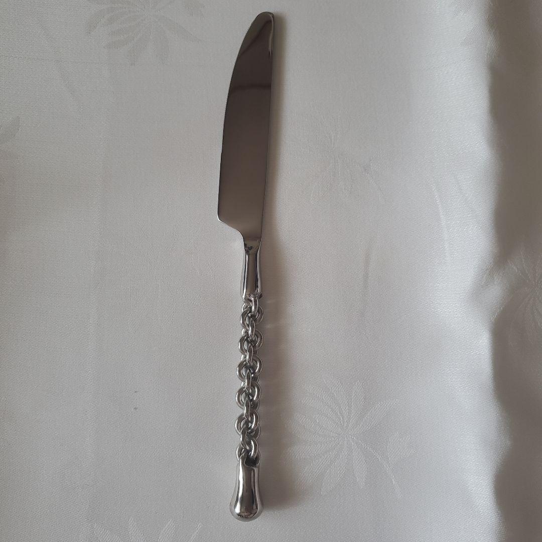 [美品]ステンレススチール シルバー カトラリーセット5種類×6本