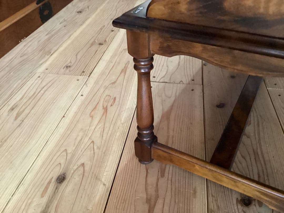 カリモク家具　木製　テレフォンベンチ　電話台