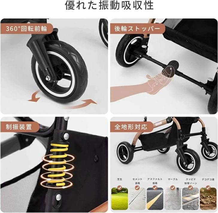 SKISOPGO ペットカート ベージ 新品未開封 qAHRbv2gC-yx