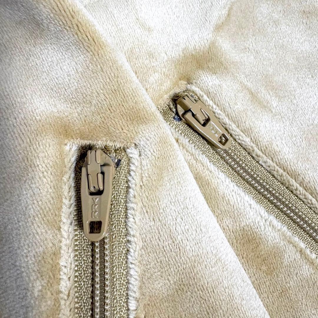 アディダス ベッケンバウアー L ベロア トラックジャケット ゴールデンベージュ