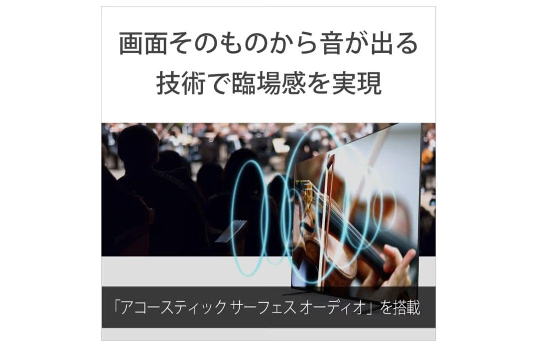 【cat9】21年製 SONYBRAVIA 55V型【KJ-55A8H】