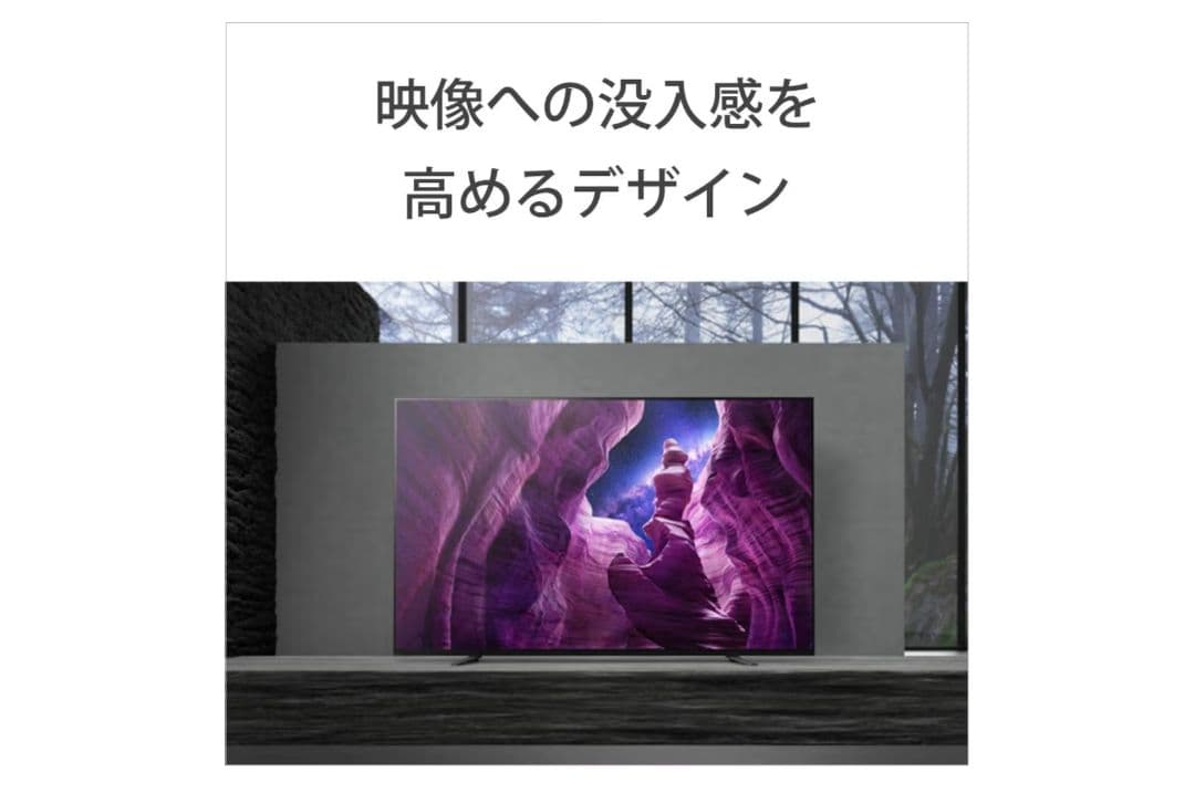 【cat9】21年製 SONYBRAVIA 55V型【KJ-55A8H】