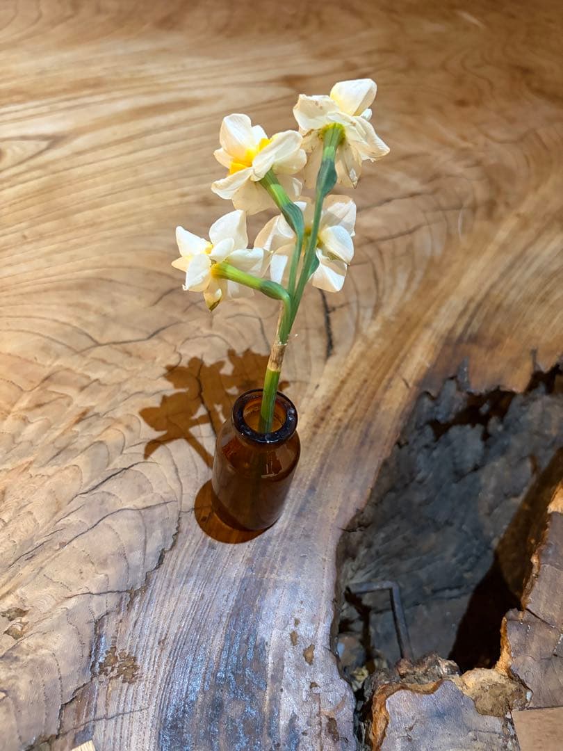 天然木一枚板　アイアン　ダイニングテーブル