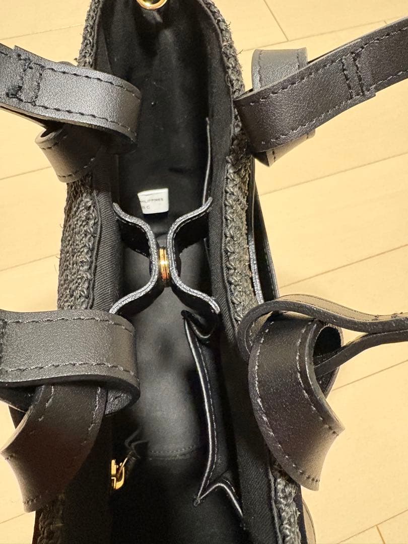 VIOLADORO 黒 かごバッグ トートバッグ