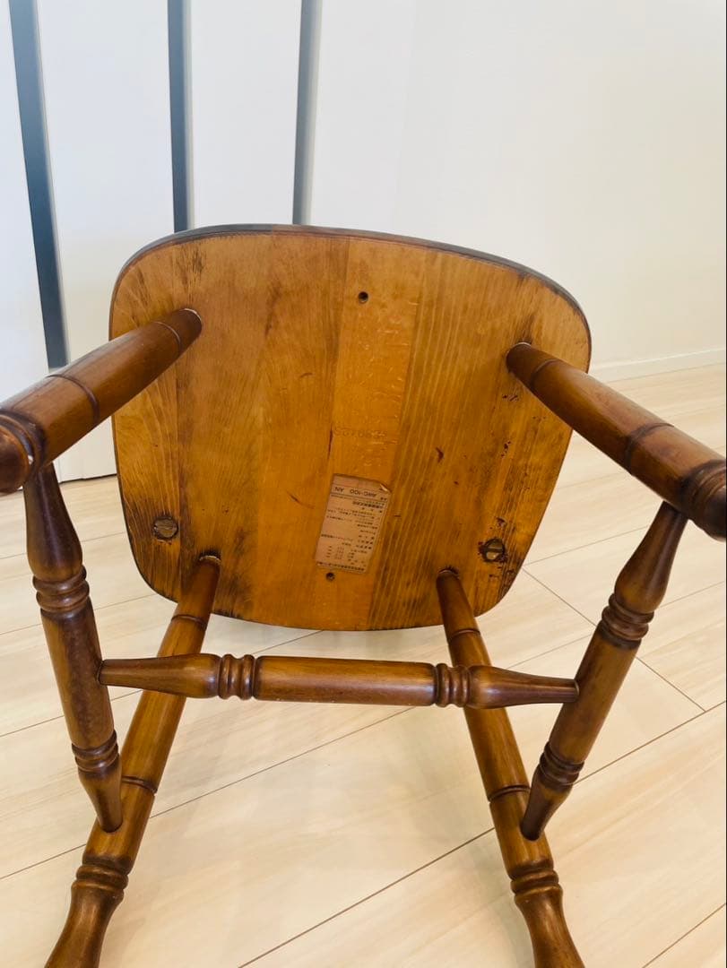 コイズミ ウィンザーチェア 木製レトロダイニングチェア ビンテージ