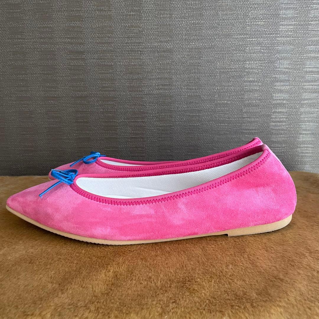 【未使用】Kurun TOKYO ポインテッドトゥ バレエシューズ ピンク