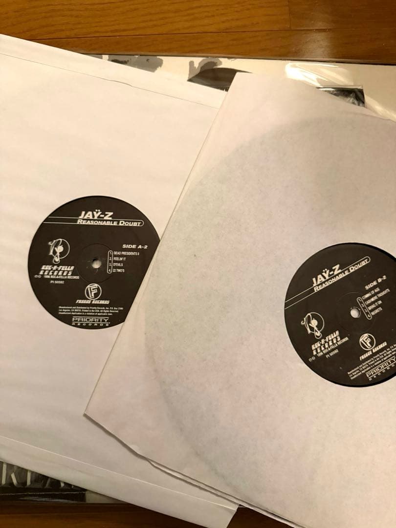 2LP JAY-Z REASONABLE DOUBT レコード