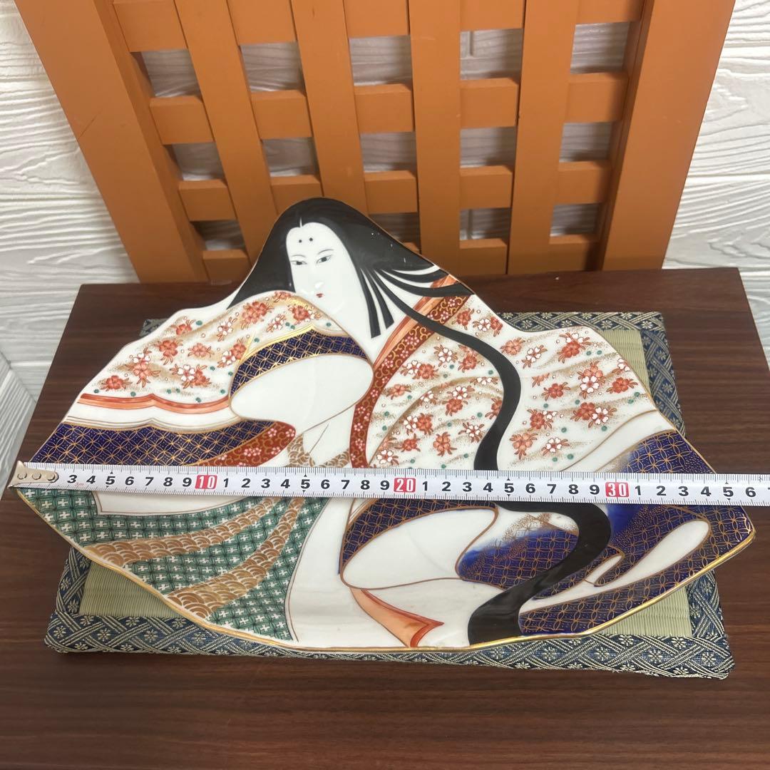 期間限定値下げ！賞美堂　其泉　有田焼　姫型　銘々皿　特大