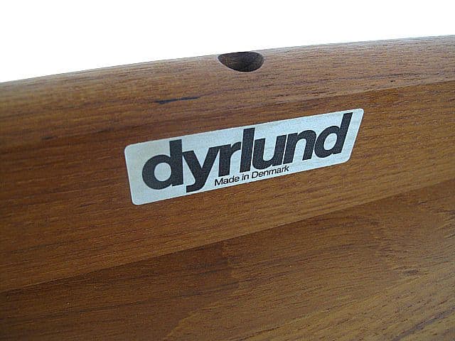 北欧ヴィンテージ Dyrlund デューロン チーク無垢材ダイニングテーブル