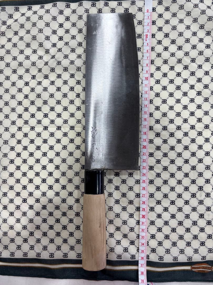 T80 菜切り包丁 木製ハンドル 刻印あり