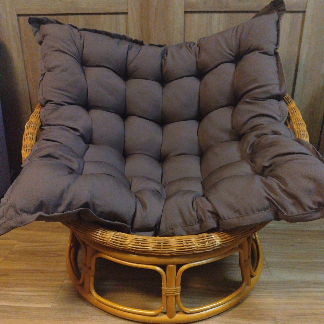 バリ風 ラタン リラックスチェア