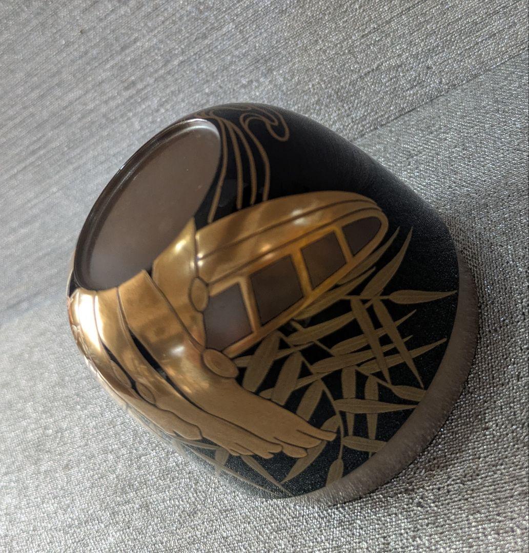 甲紅ニ季鳥裏銀地棗　宗完箱