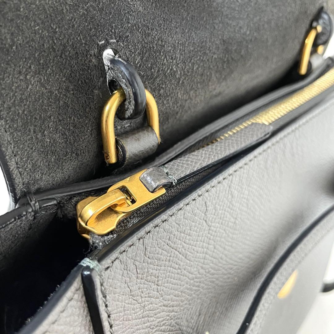 【美品】CELINE セリーヌ 2way ショルダーバッグ ベルトバッグ ナノ