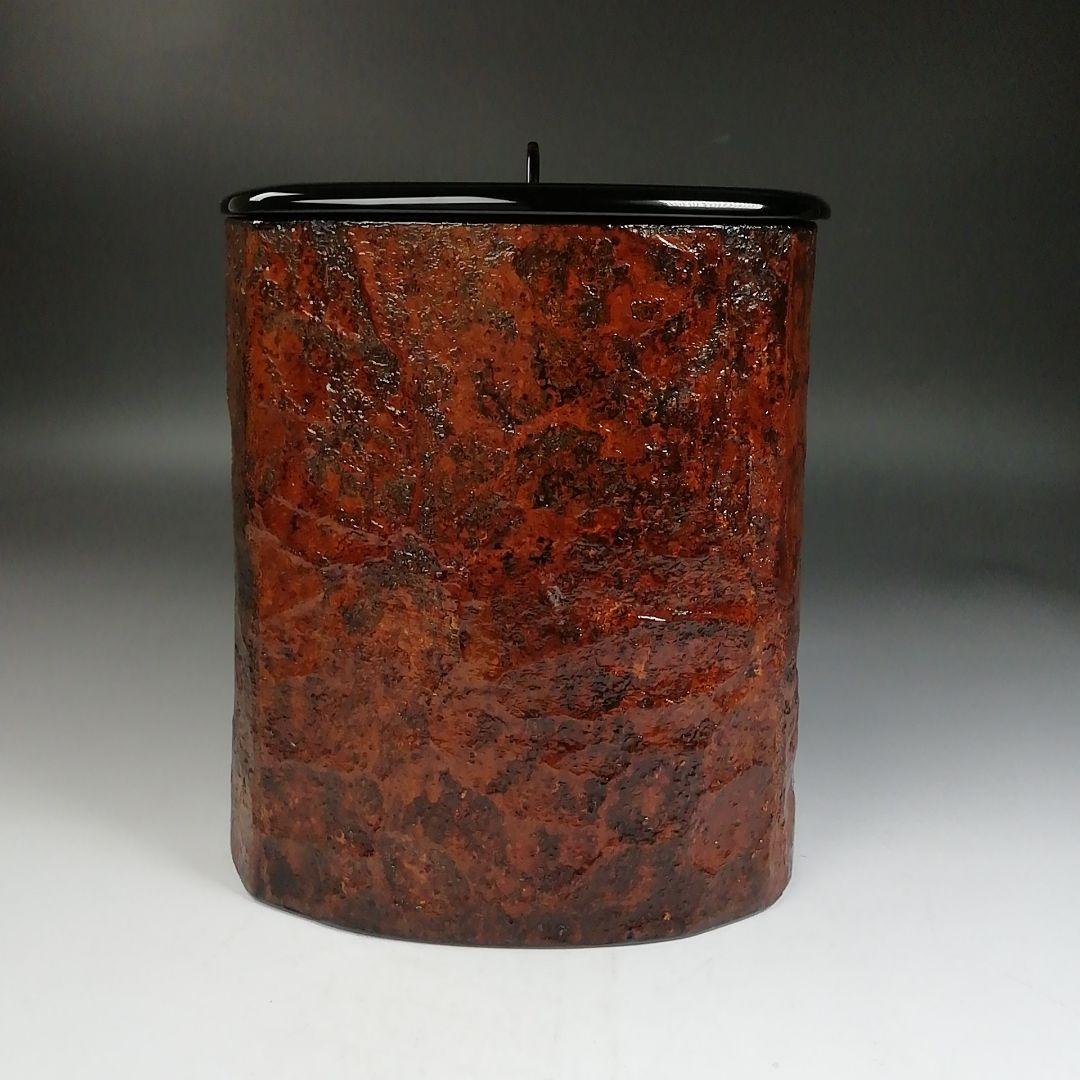 Ｗ１９２　水指　『輪島塗　水指』　共箱　茶道具