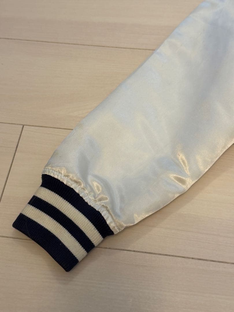 ジャケット・アウター Supreme Hooded Satin Varsity Jacket S