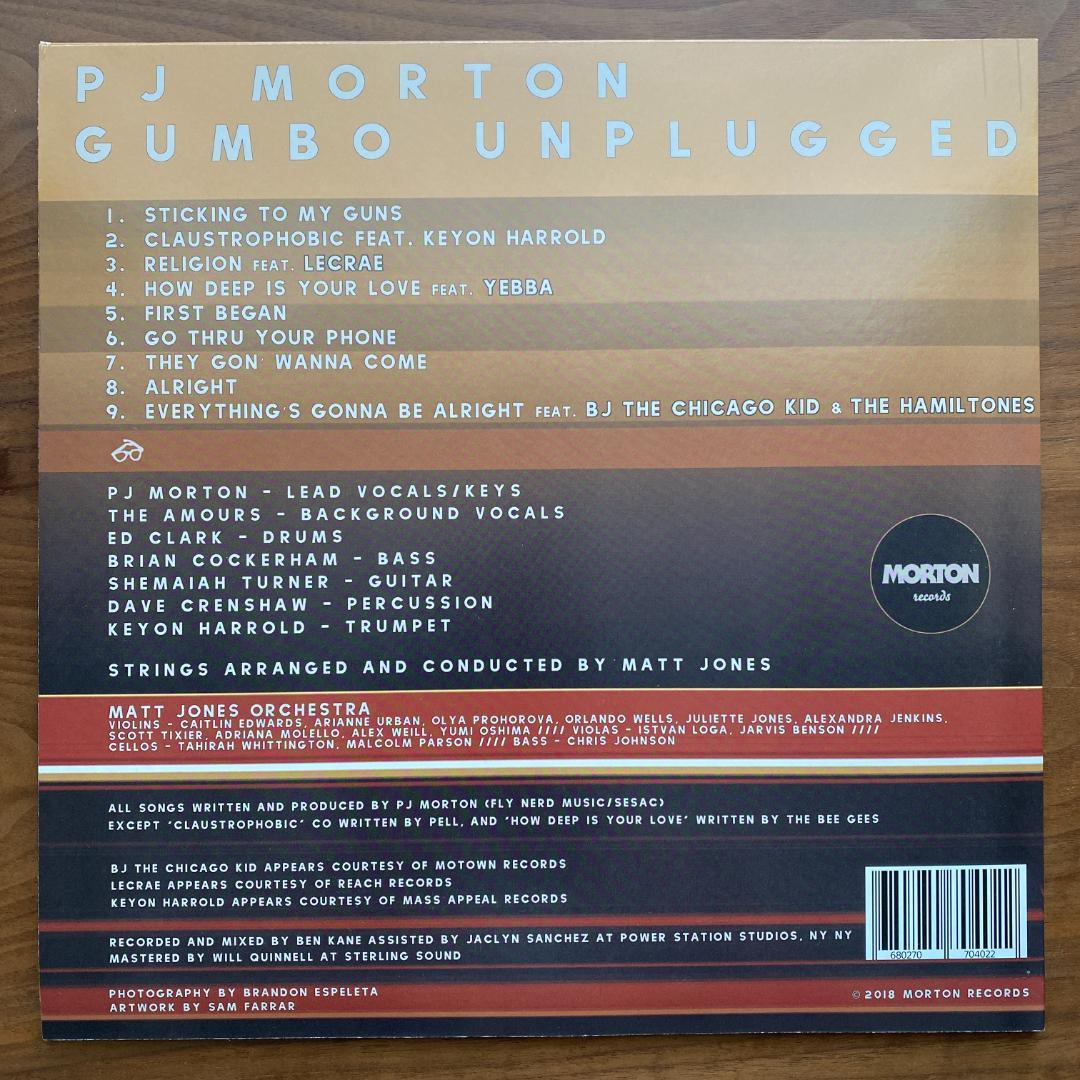 洋楽 LP PJ Morton Gumbo Unplugged