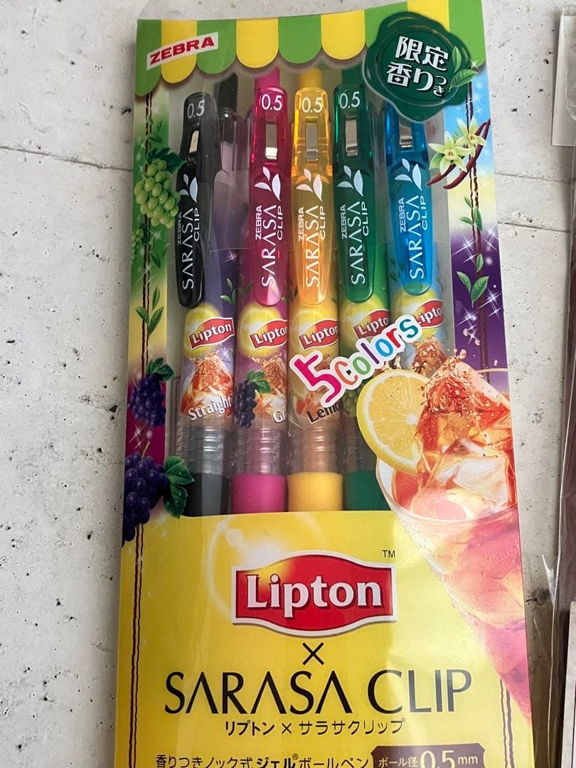 リプトン★サラサ5色ボールペンセット &クレナ0.4mm4本セット