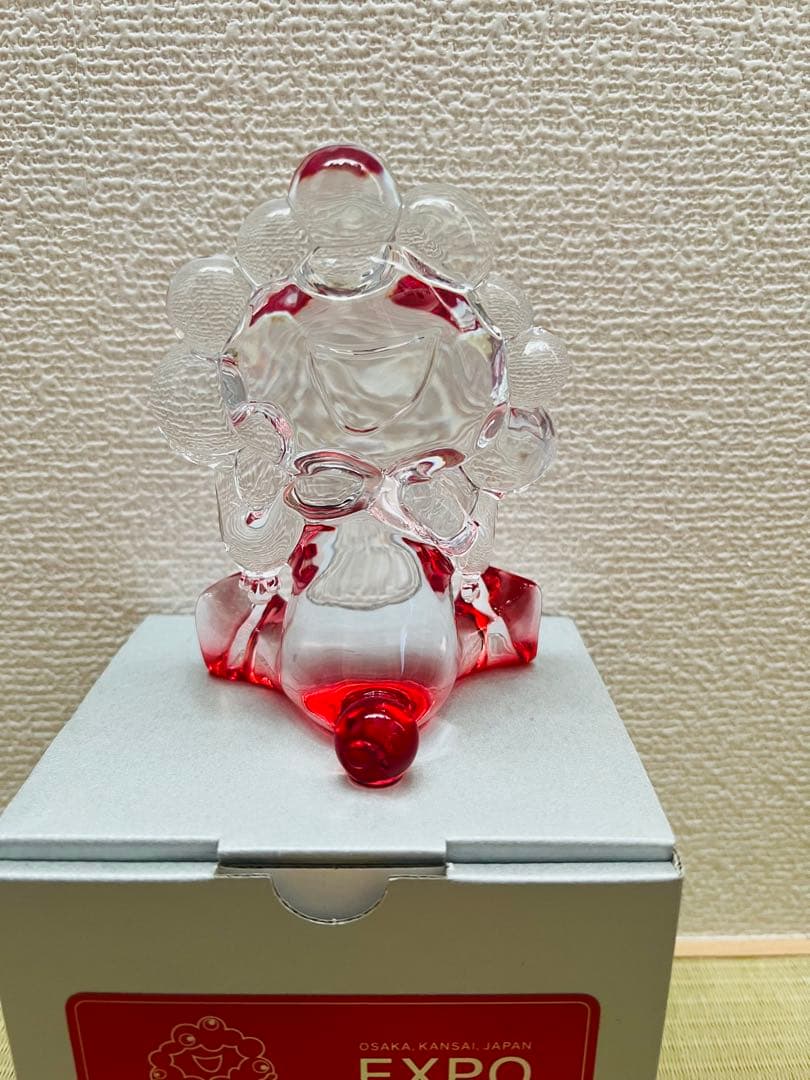 万博　ミャクミャク　クリアオブジェ