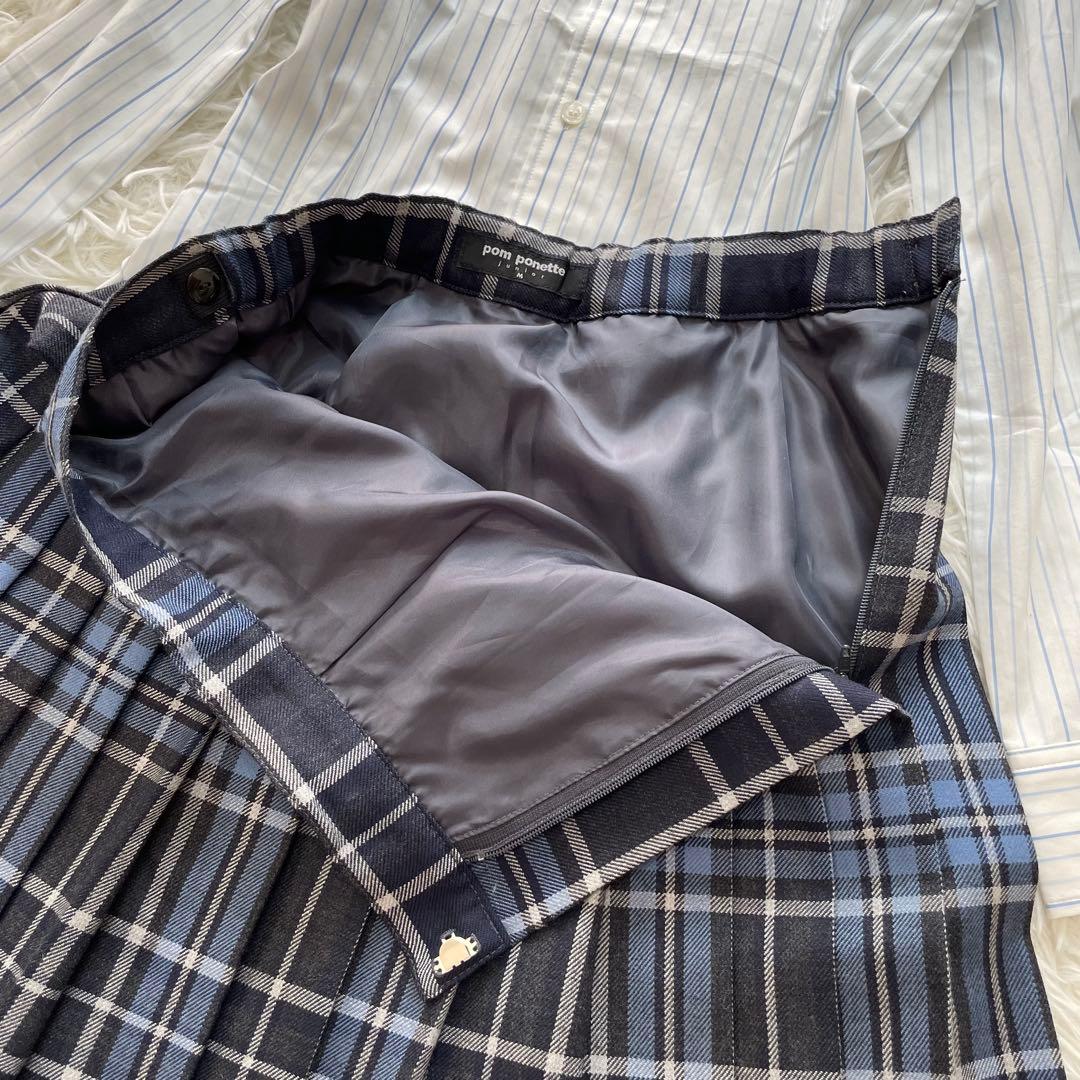 新品付き✨ポンポネット フォーマル セットアップ 160 制服 お受験 水色