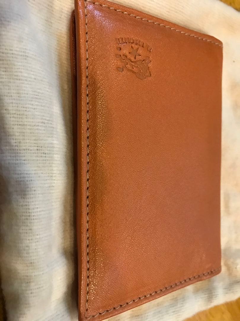 瞬間タイムセール大人気イルビゾンテオレンジ 二つ折り名刺入れ　未使用品