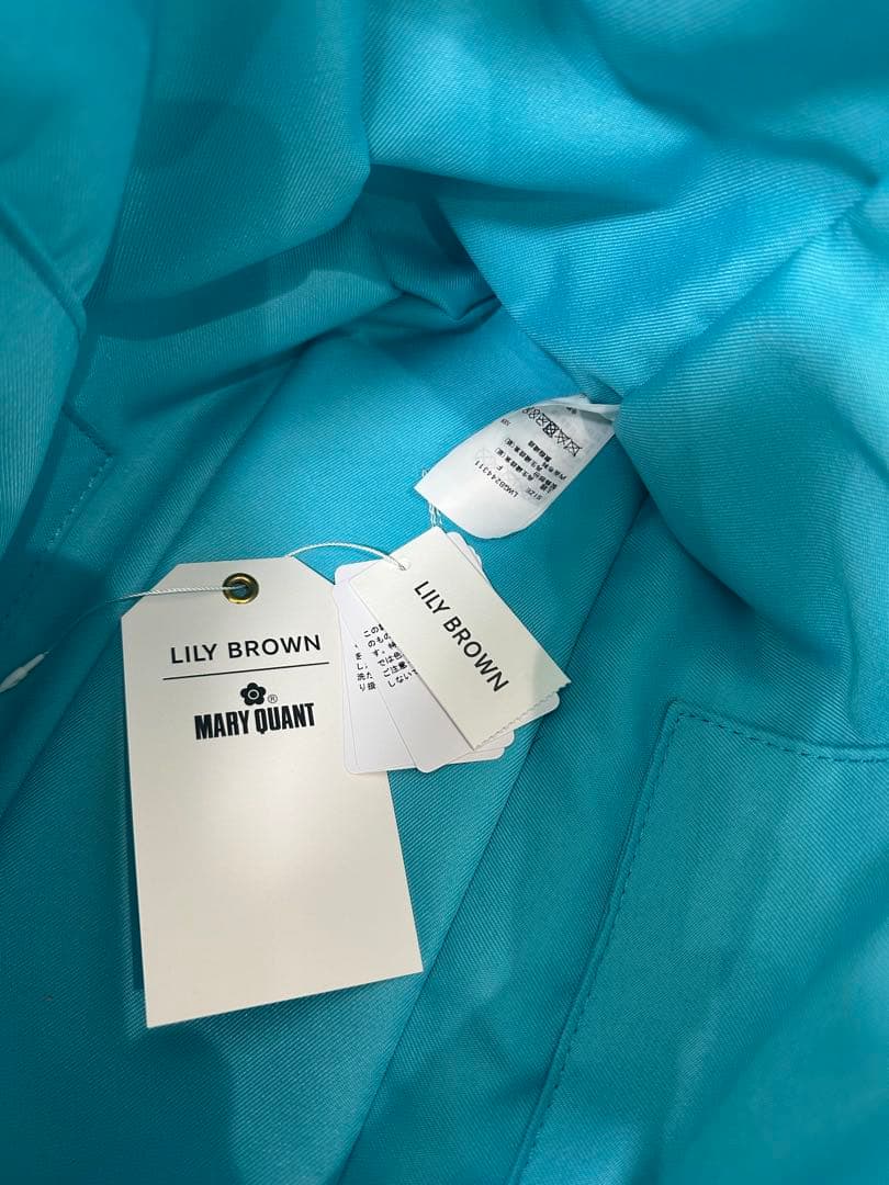 青色 かごバッグ MARY QUANT LILY BROWN