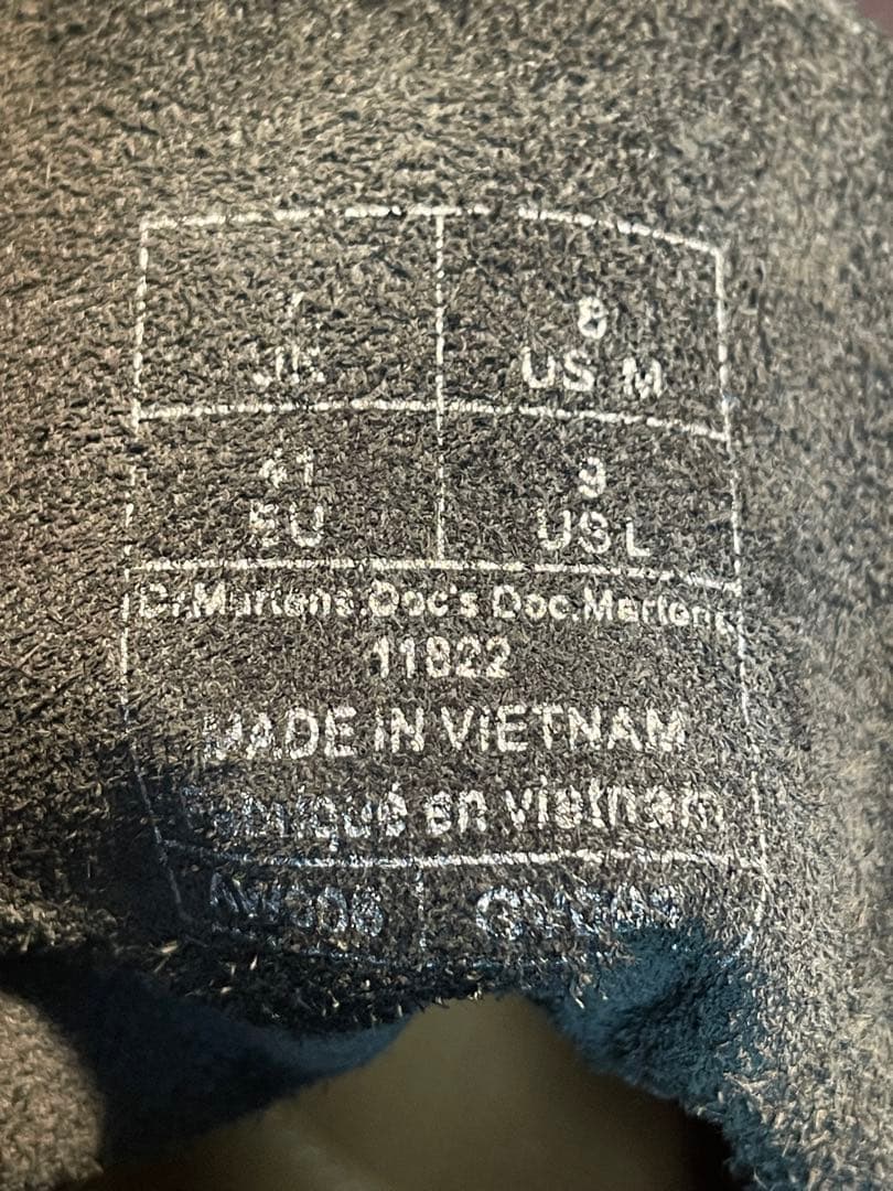 【最終価格】ドクターマーチン 8ホール UK7 26cm キーパー付