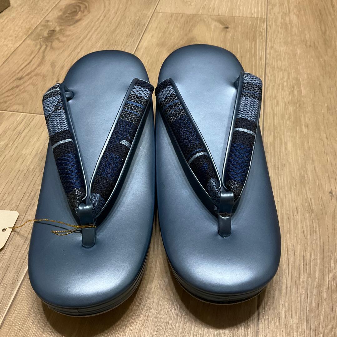 ◆未使用◆御誂◆特選◆草履和装バックセット◆本革使用◆24cm◆Fサイズ◆桐箱入