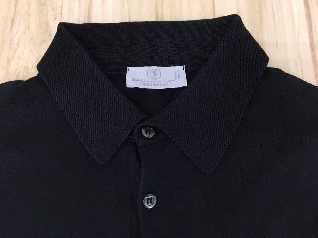 JOHN SMEDLEY BEAMS F別注 COTTON KNIT POLO