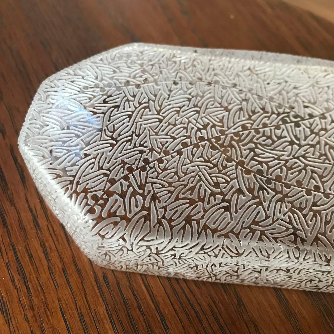 三野直子　八角皿　硝子　　　　　(辻和美)