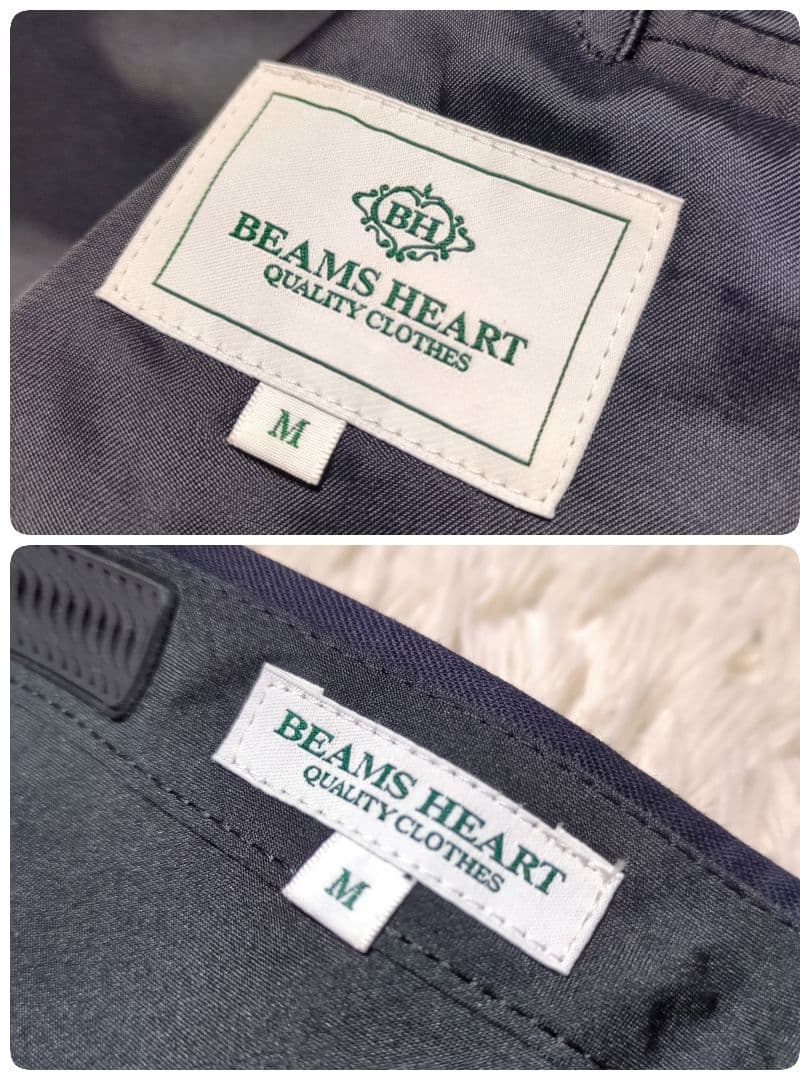 極美品！BEAMS HEART　スーツセットアップ　M ダークネイビー