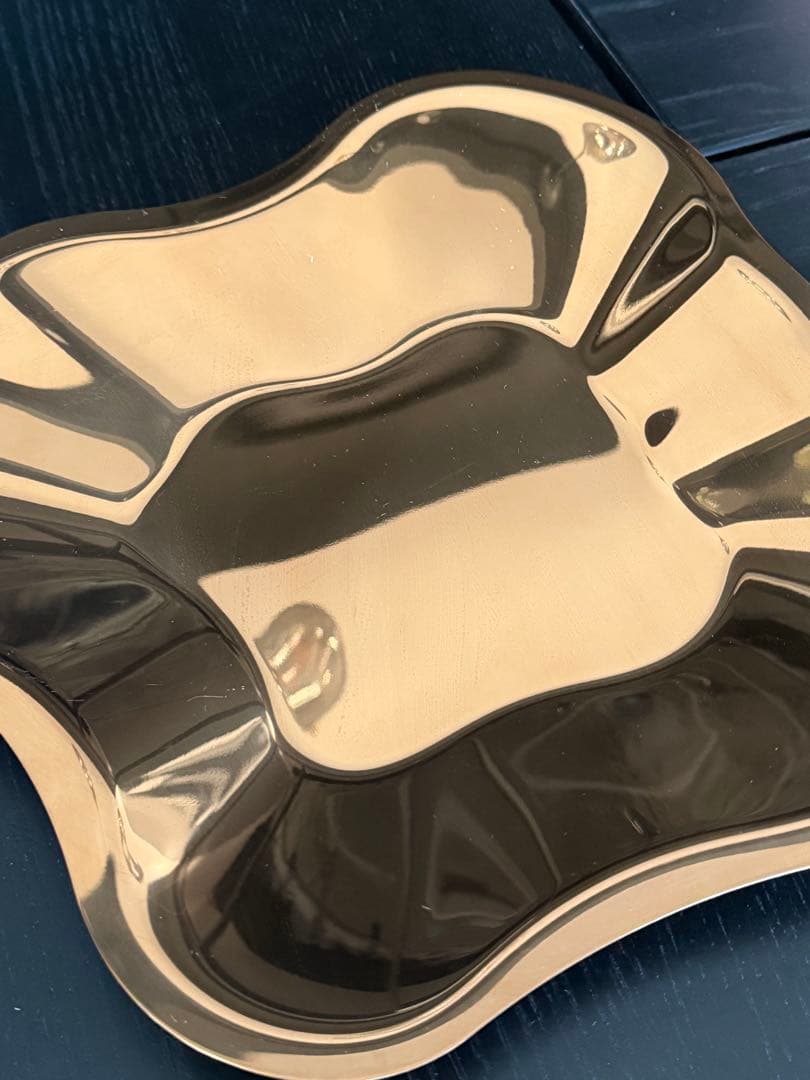 絶版　イッタラ　希少　アルヴァ・アアルト　ステンレス　トレイ　ローズゴールド