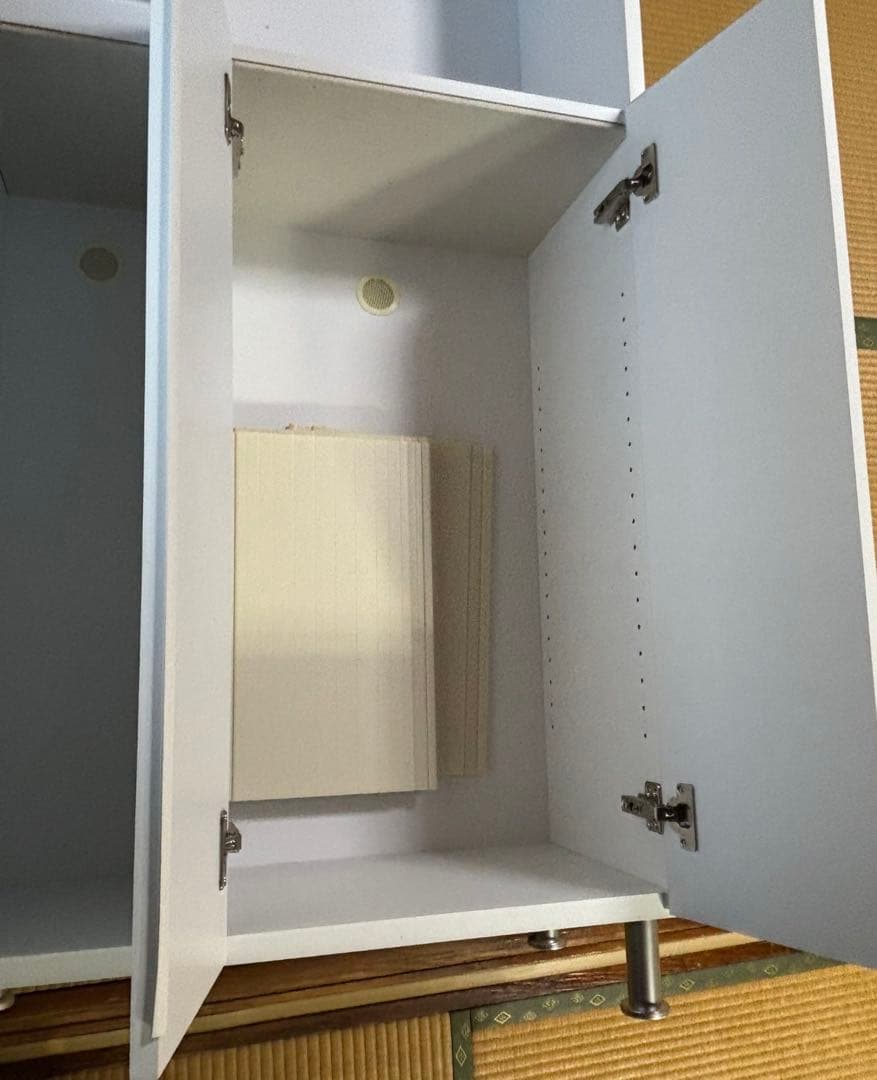 【新品】国産シューズボックス幅75cm ハイタイプ 鏡付 下駄箱　最終値下げ‼️