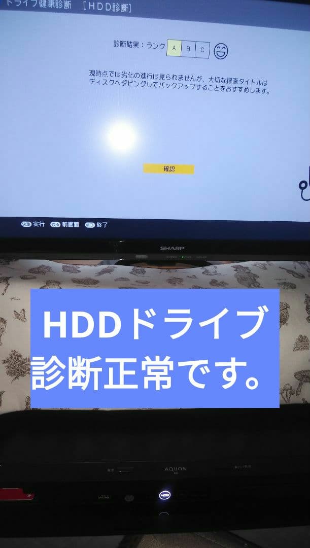 2022年モデルシャープ2B-C10DW1/二番組同録・4K再生可/実動/新リモ