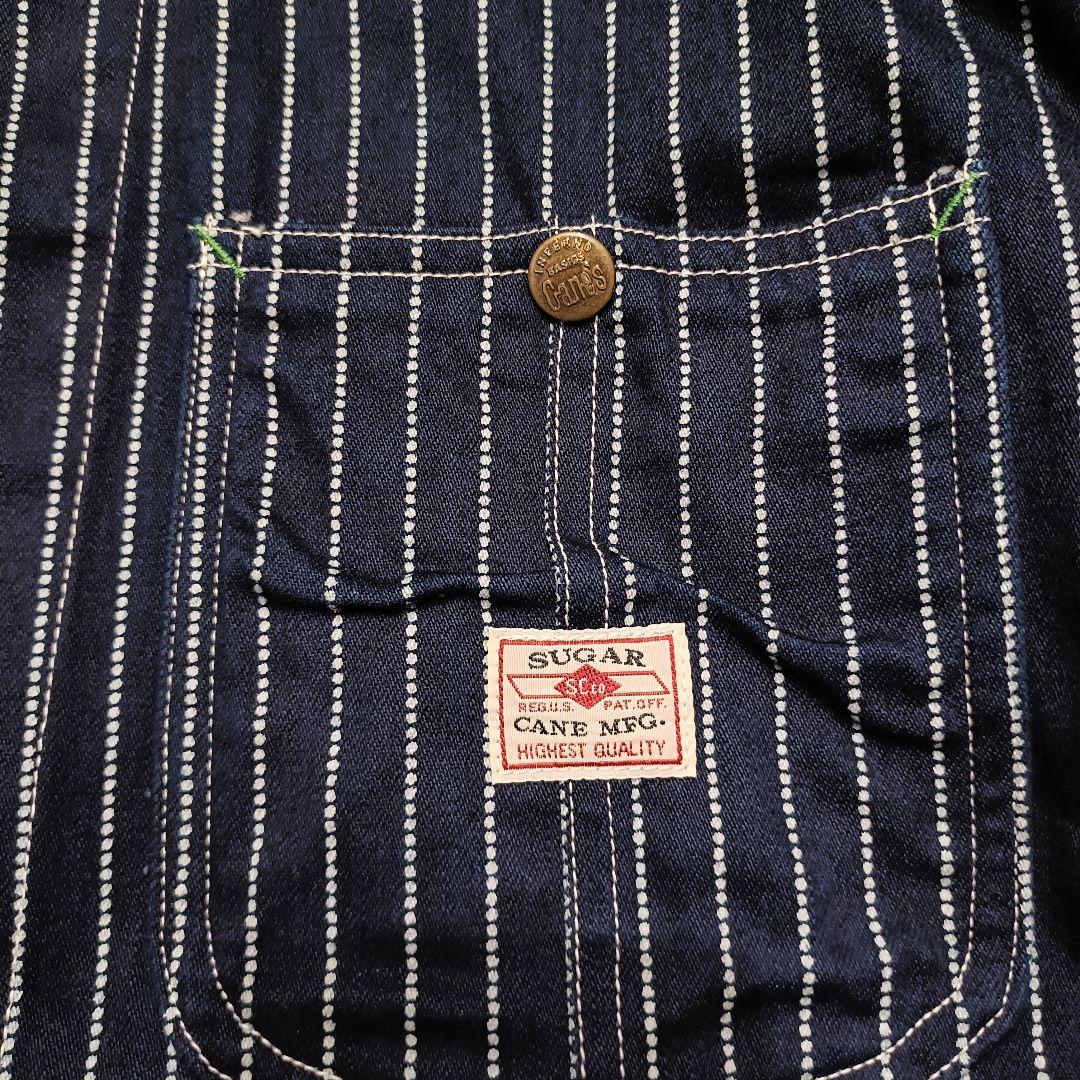 SUGAR CANE シュガーケーン カバーオールジャケット ストライプ