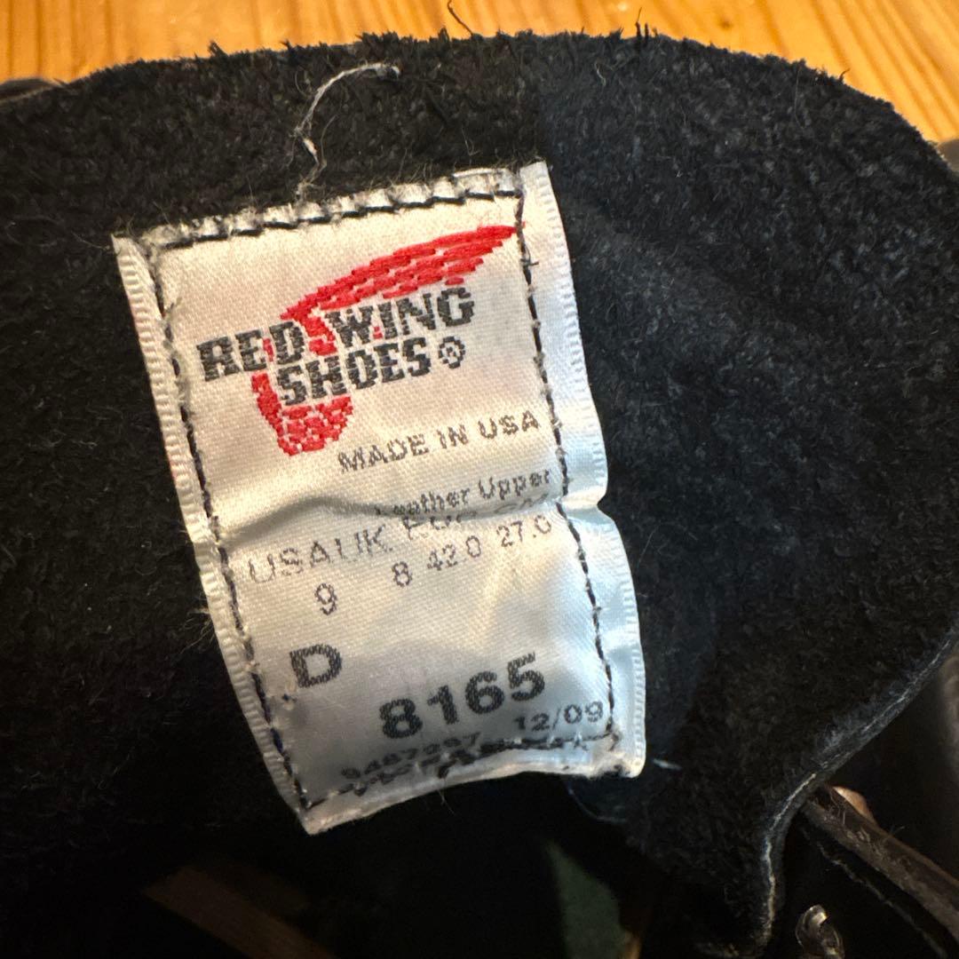 【美品❗️早い者勝ち❗️】REDWING 8165 BLACK