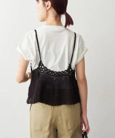 【Spick&Span】クロシェニットキャミソール（新品タグ付き）