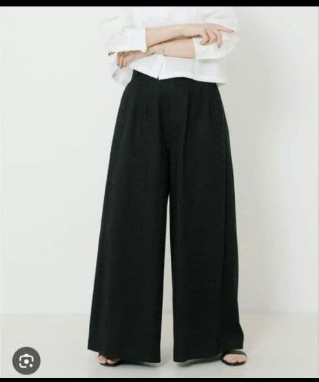 新品☆ SEEALL 24ss extra wide tuck pants 36