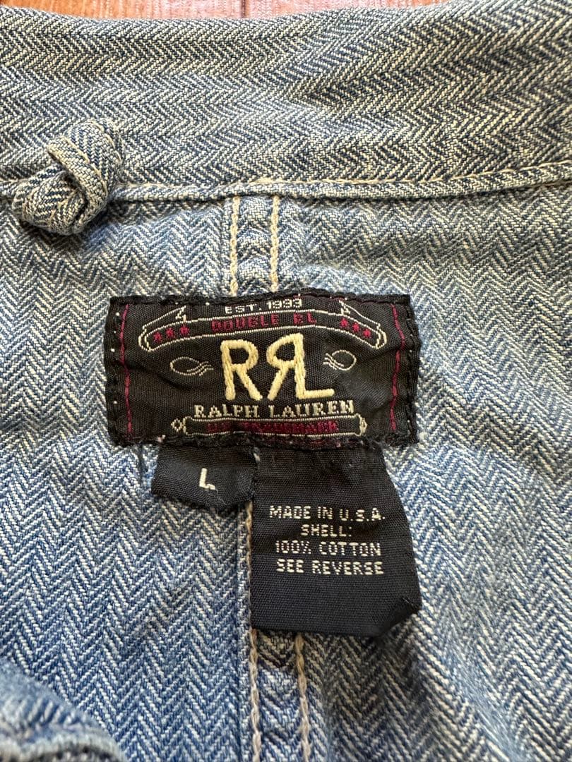 RRL ダブルアールエル ヘリンボーン size L カバーオール USA製