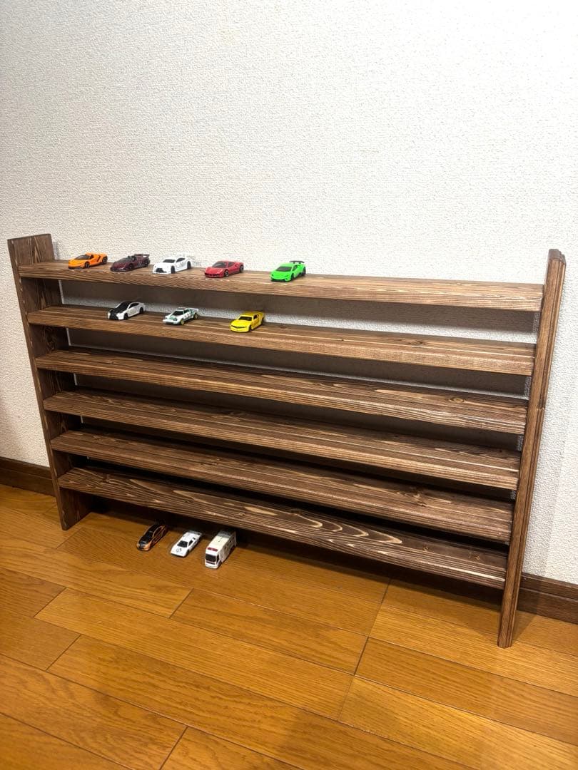 トミカ収納棚6段ワイド　rose