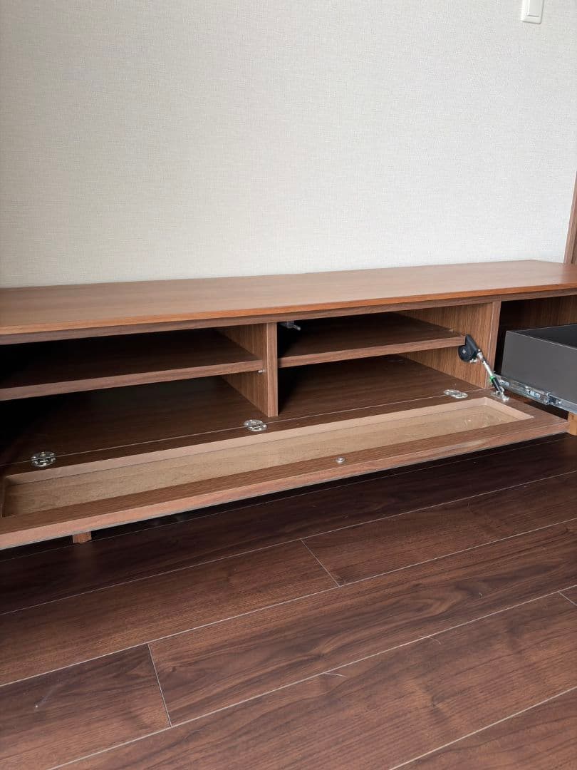 完成品 テレビ台　ローボード　テレビボード 160cm 全面ガラス チェスト
