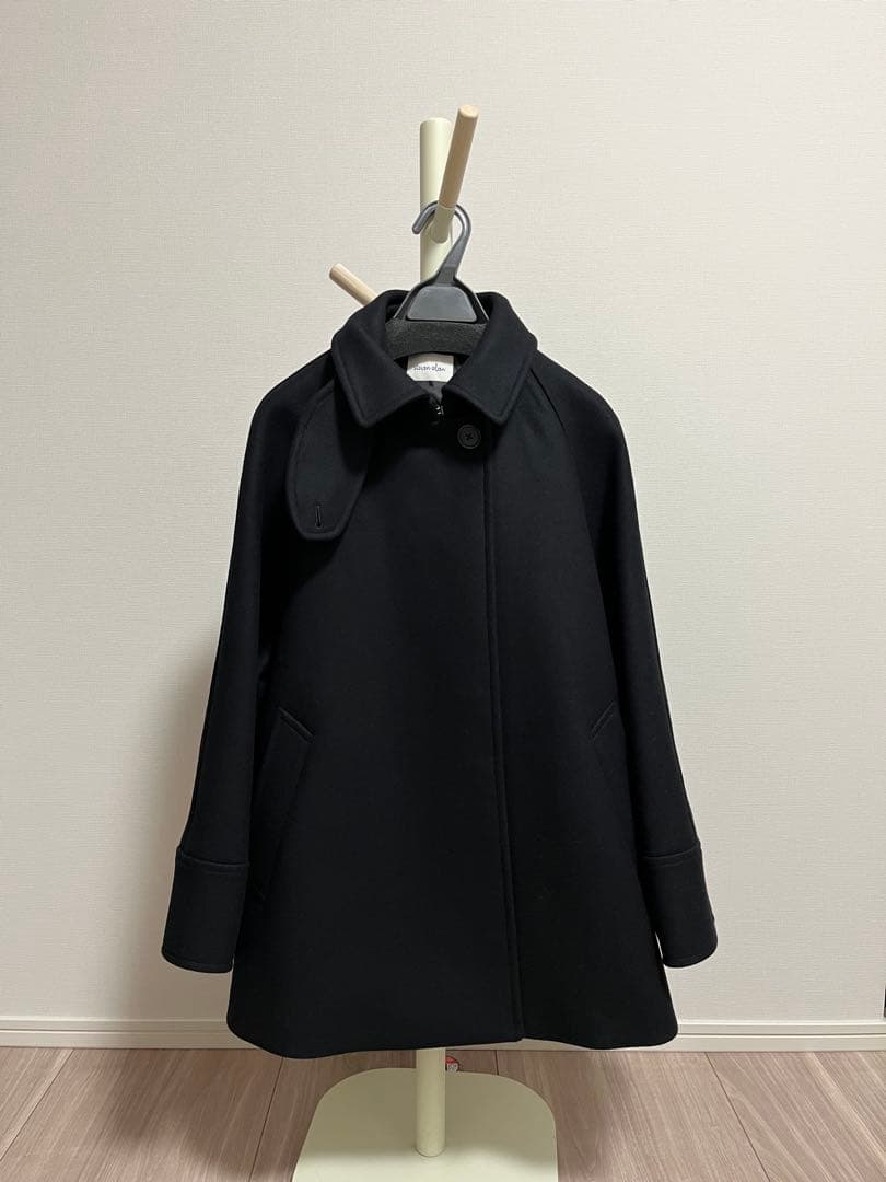【新品タグ付き】steven alanウールテントショートコートS/Black